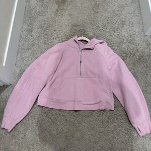 lululemon athletica Pink Half-Zip Hooded Pullover